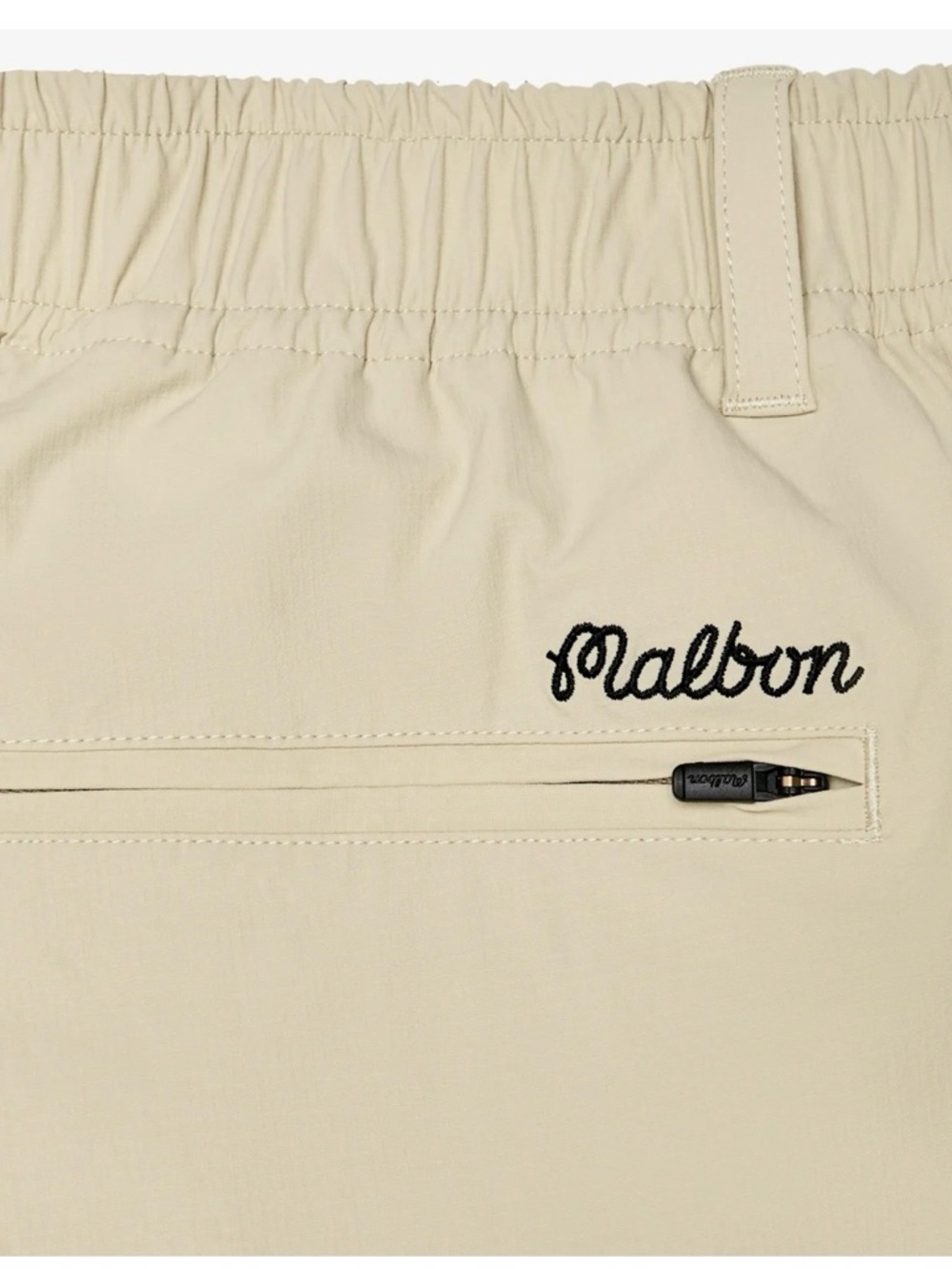 Malbon Golf Shorts - Two Man Scramble Short - Tan - Picture 6 of 6